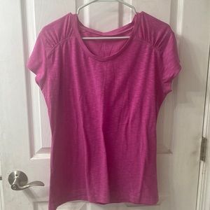 Title IX polyester spandex pink shirt sleeve athletic sight. Size L